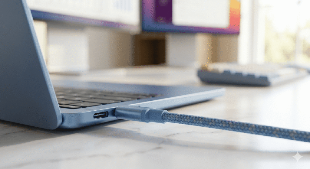 Blue macbook air m5